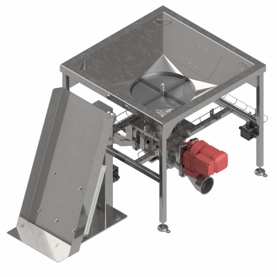Dosiersieb mit einer Sackentleervorrichtung