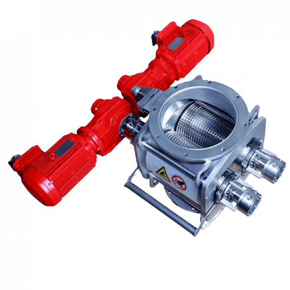 Walzenbrecher mit Stachelwalzen zur industriellen Zerkleinerung