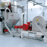 Mahlanlage zur Zuckervermahlung mit Dosierung, Mühle und Pufferbehälter inkl. Filter und Rührwerk