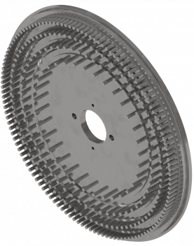 Mahlelement Rotor Stiftscheibe einer industriellen Prallmühle