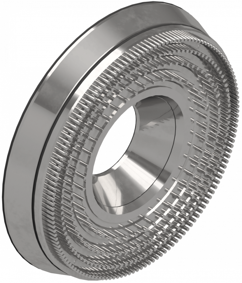 Mahlelement Stator Stiftscheibe einer industriellen Prallmühle