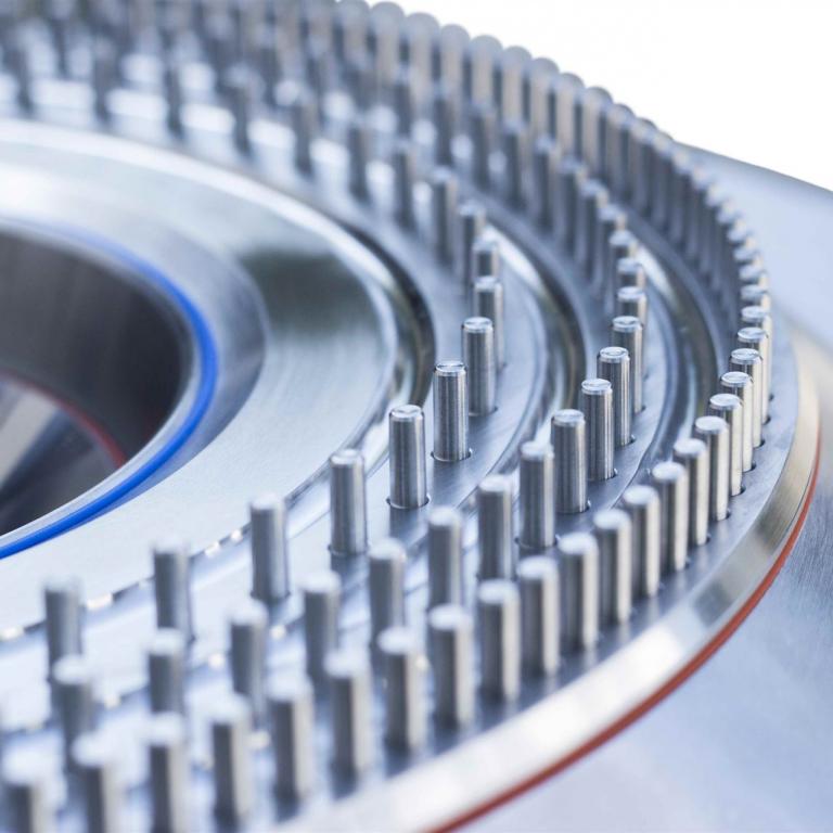 Mahlelement Stator Stiftscheibe einer industriellen Prallmühle