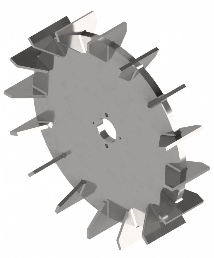 Mahlelement Turborotor einer industriellen Prallmühle