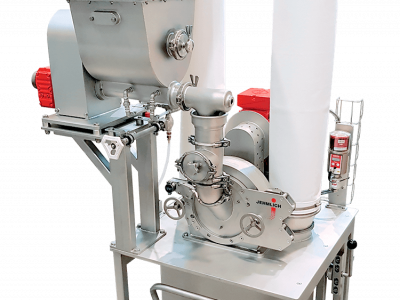 Kompaktmahlsystem REKORD 212 mit Schneckendosierer für Laboranwendungen oder Kleinchargenproduktion