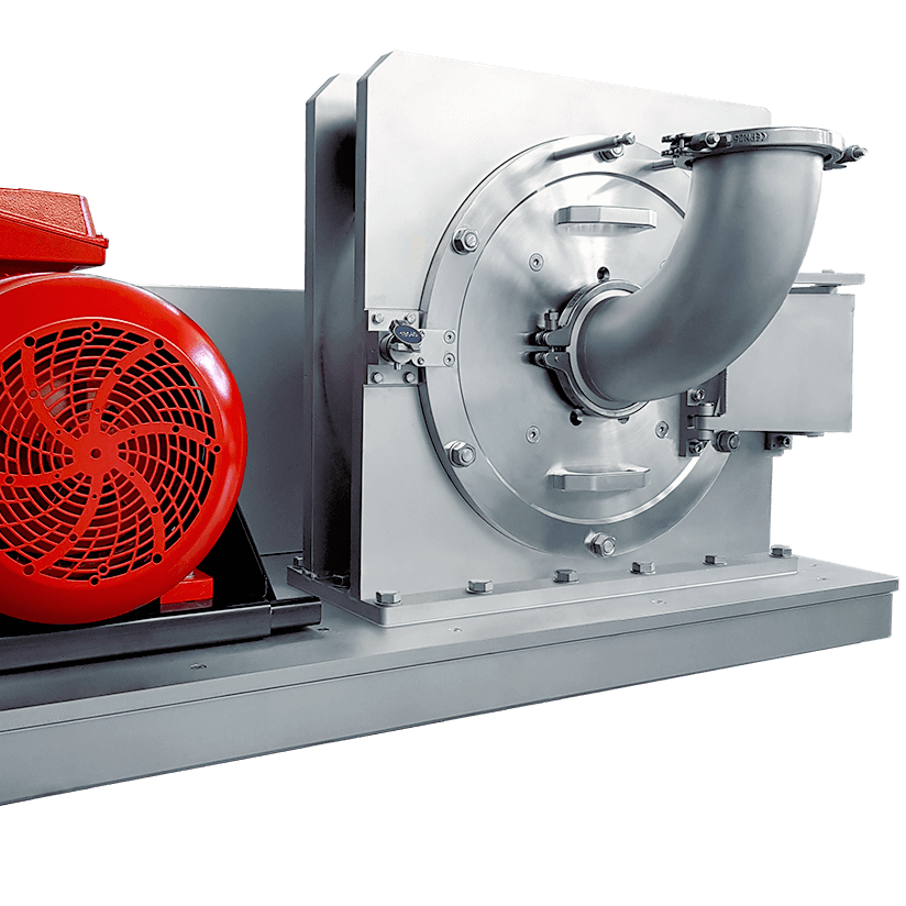 Mühle REKORD 450 in Edelstahl und druckstoßfest 10 bar für industrielle Zerkleinerung