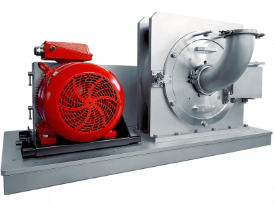 Mühle REKORD 450 in Edelstahl und druckstoßfest 10 bar für industrielle Zerkleinerung