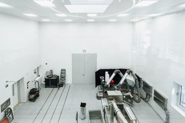 Versuchszelle des JEHMLICH Technikums für Zerkleinerungsversuche