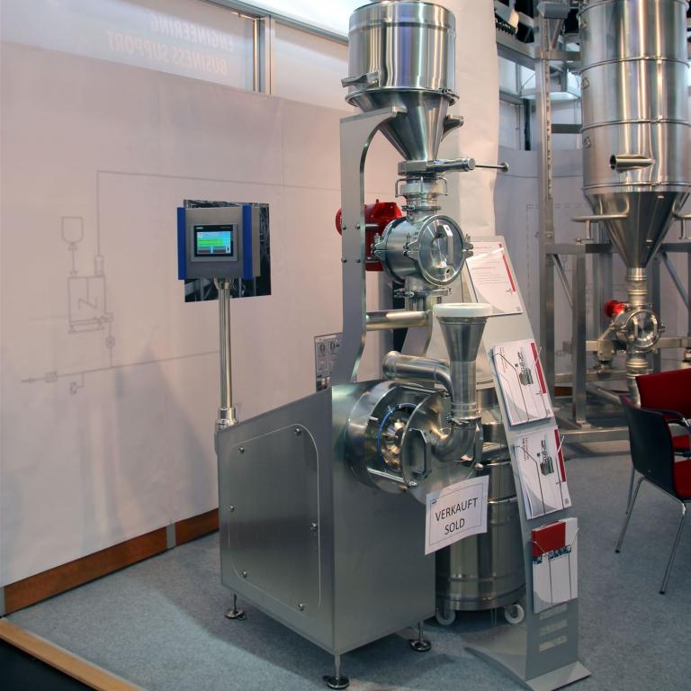 Jehmlich Prallmühle auf Messe POWTECH 2014