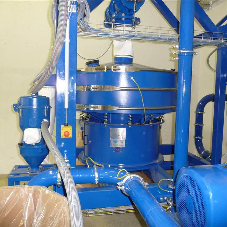 Screening Machine of a Plastic Grinding Plant