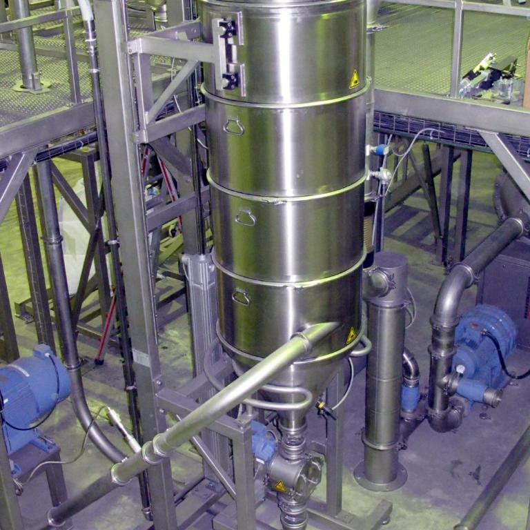 Filter with pneumatic conveying in a Multi-Purpose Grinding Plant