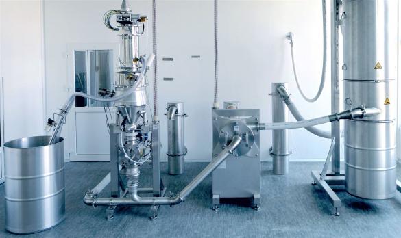 GMP Grinding Plant with mill REKORD 224 for Pharmaceuticals