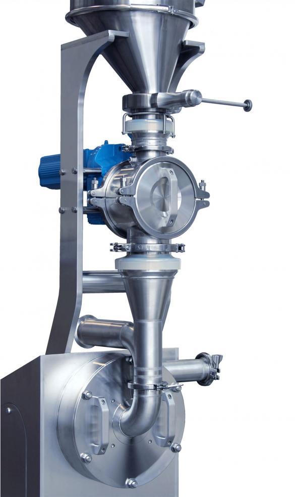 GMP mill REKORD 224 for Pharmaceuticals with jehmlich rotary valve
