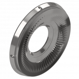 pin disk stator for use in a mill for industrial grinding