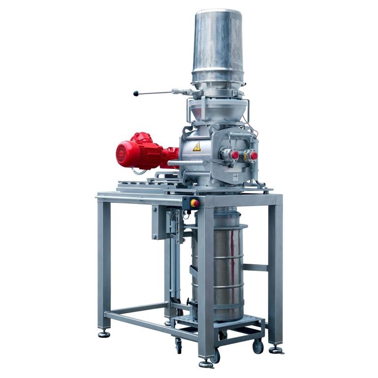 lump breaker with feeding from drums, discharge into drums